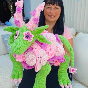 3in1 Flower Dragon Baby Blanket