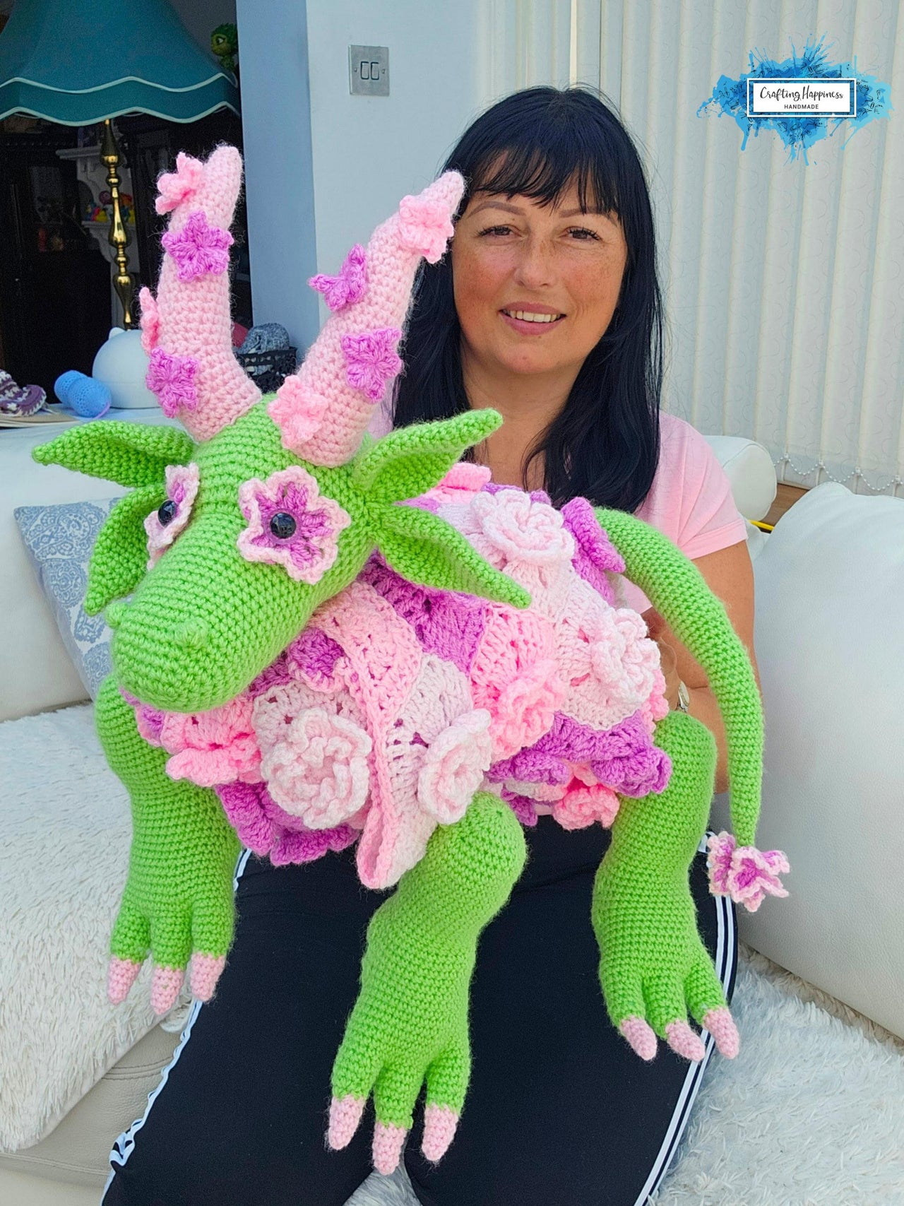 3in1 Flower Dragon Baby Blanket