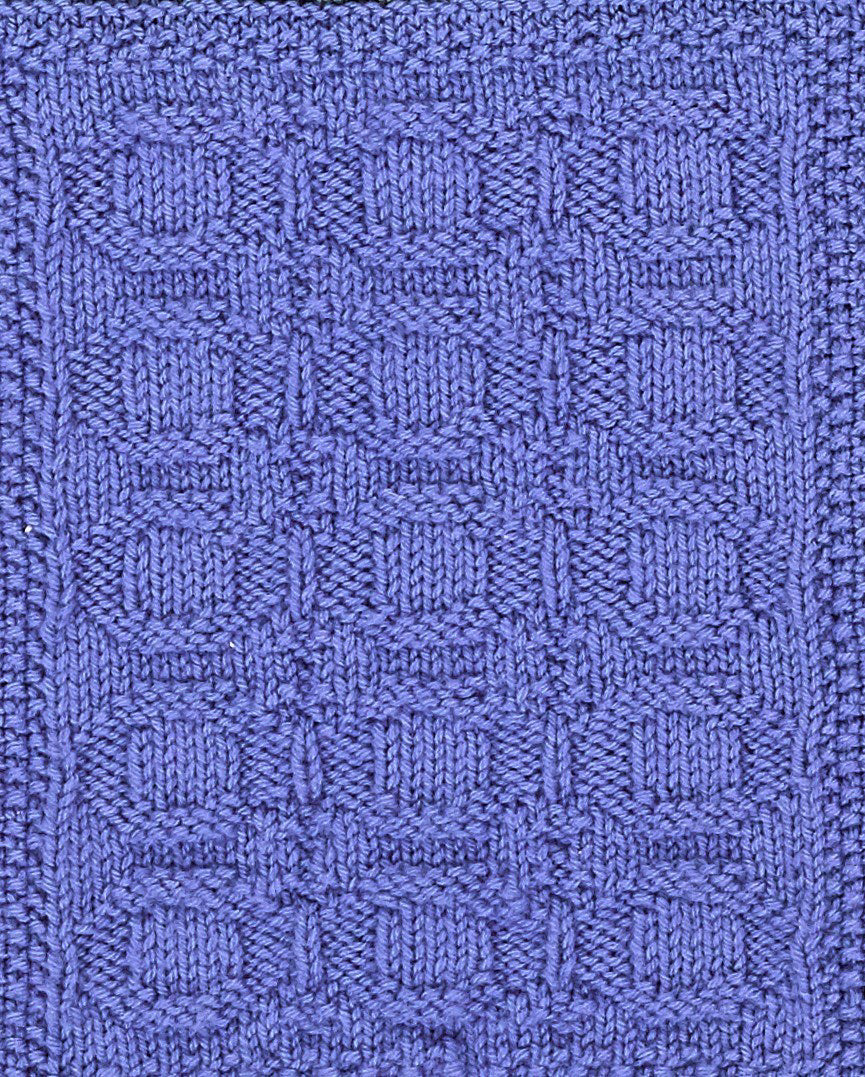 #1238 Paradise City - Blanket Knitting Pattern for Home in Valley Yarns Northampton by Valley Yarns
