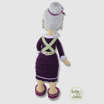 24 inch crochet doll pattern PDF, XL amigurumi doll, Marilyn