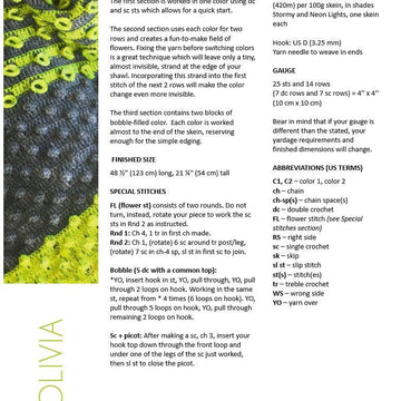 Olivia shawl