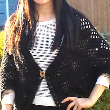 Easy Mesh Crochet Shrug Cardigan