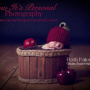 Baby Apple Beanie Hat Crochet Pattern 188
