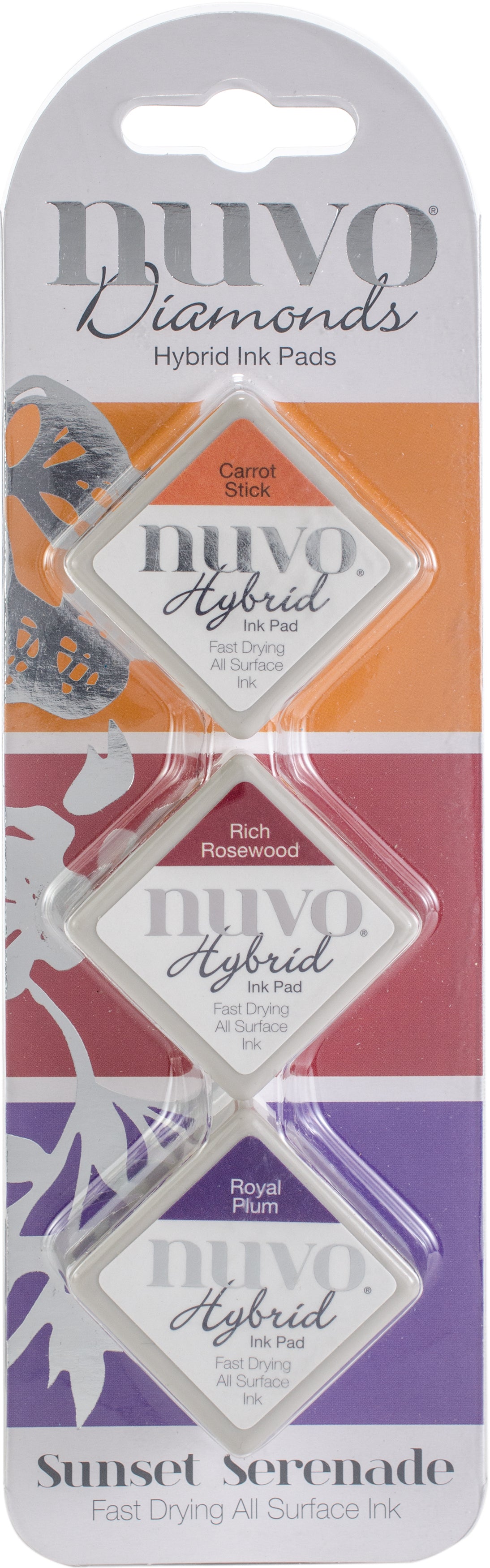 Tonic Studios Nuvo Diamond Hybrid Ink Pads 3/Pkg - Sunset Serenade
