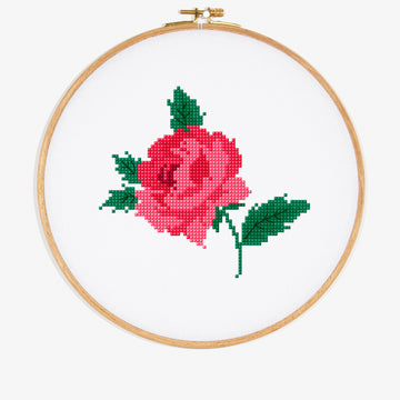 Love Rose in DMC - PAT0297 -  Downloadable PDF