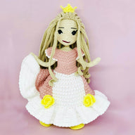 Amigurumi doll pattern, crochet doll pattern, crochet doll clothes, amigurumi Princess