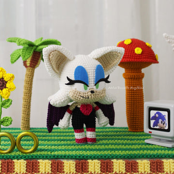 Rouge the Bat Amigurumi Pattern – PDF Digital Download (English)
