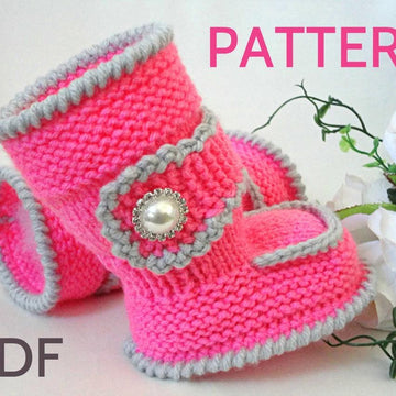 Knitting PATTERN Baby Boy Baby Booties Naveen