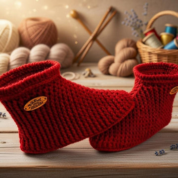 Crochet Slipper Boot Pattern PDF + English Video Tutorial for Women