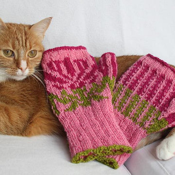 The Giving Flower Fingerless Mitts
