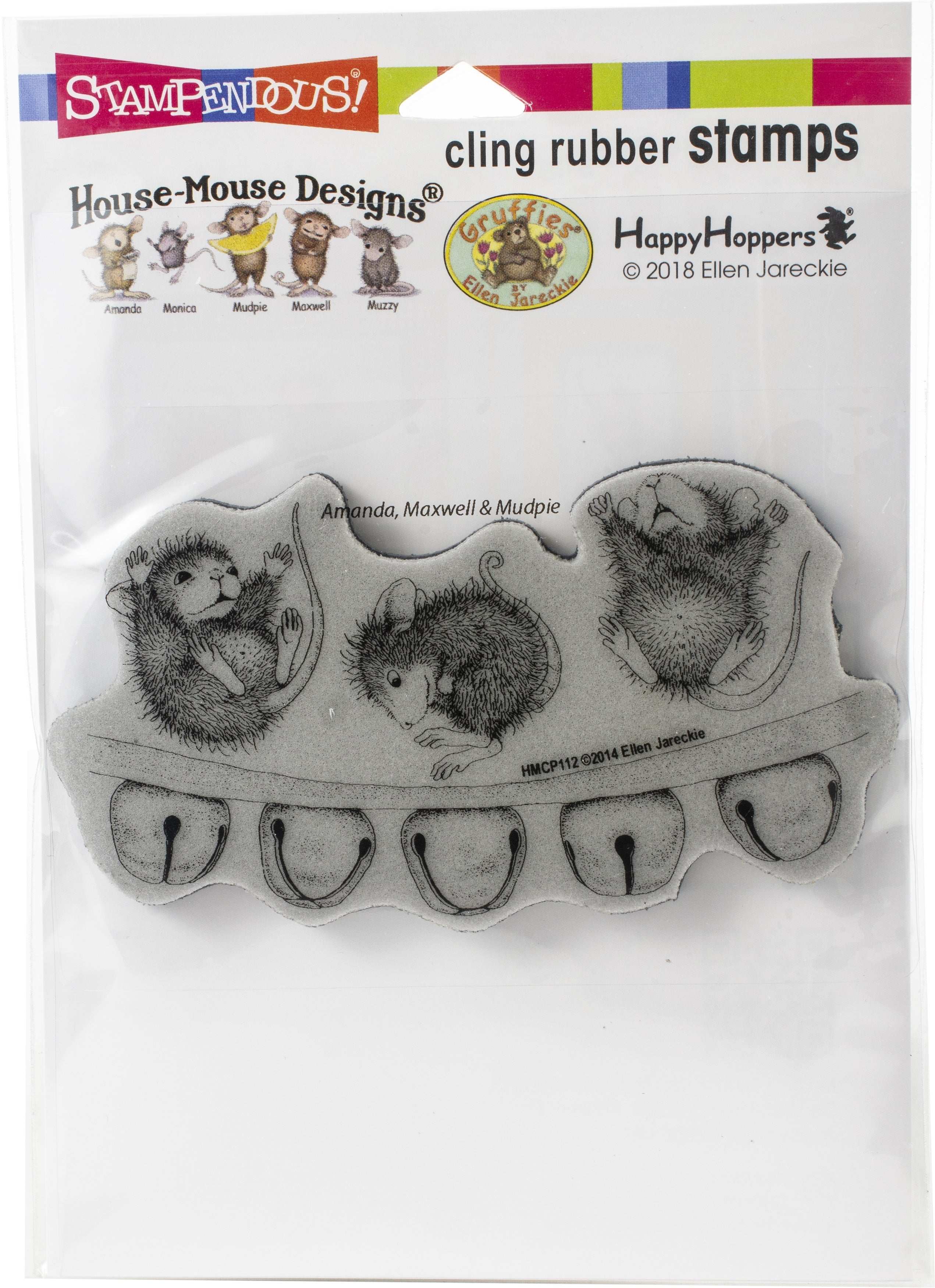 Stampendous House Mouse Cling Stamp - Jingle Jolly