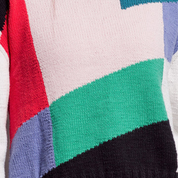 Bridget Intarsia Jumper - Knitting Pattern For Women in MillaMia Naturally Soft Cotton by MillaMia