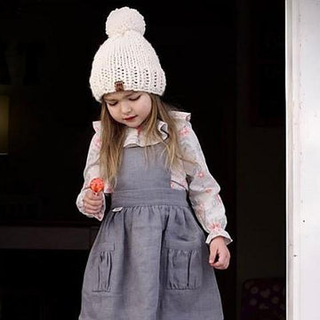 Fur Pompom Chunky Hat Baby Children Women