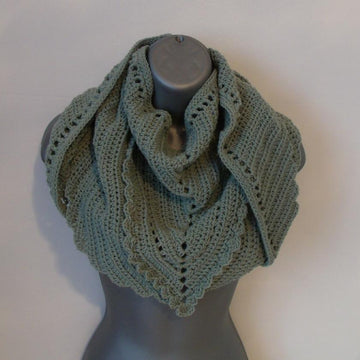 Kerchief Style Triangular Shaped Shawl