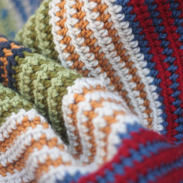 Easy Striped Afghan