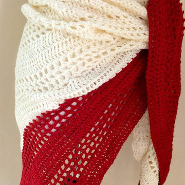 Holiday Celebration Crochet Poncho Wrap Pattern