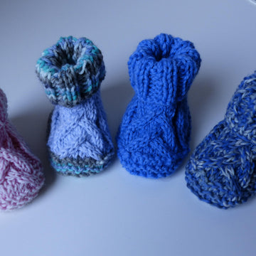 Babyschuhe Verzopft