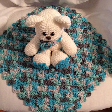 Polar Bear Lovey/security Blanket