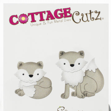 CottageCutz Dies - Arctic Baby Foxes, 1.2" To 1.6"