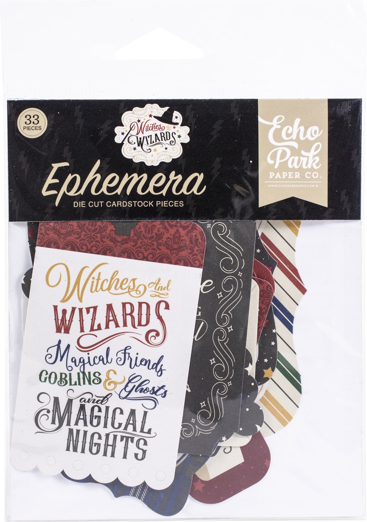 Echo Park Paper Echo Park Cardstock Ephemera 33/Pkg - Icons, Witches & Wizards