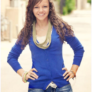Crochet Tyre Tracks Scarf Pattern Infinity Necklace
