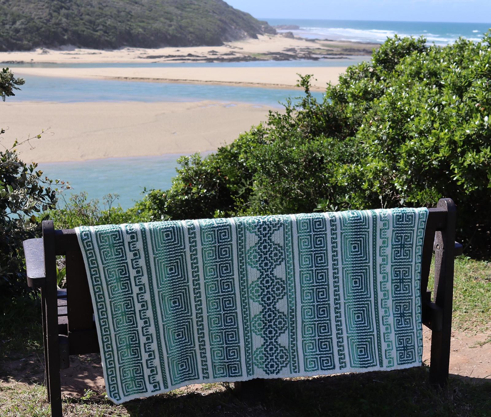 Kalimera Mosaic Crochet Blanket