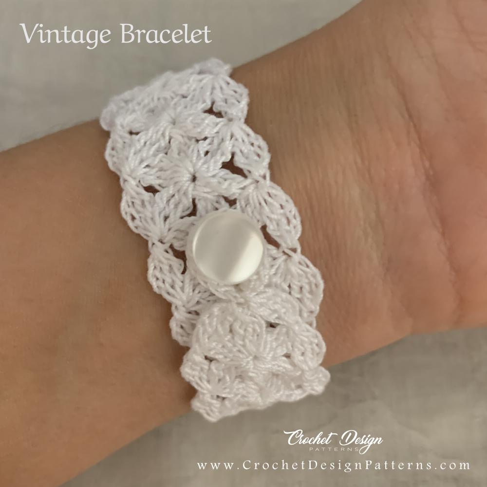 Vintage Crochet Bracelet/Cuff | Pdf Crochet Pattern