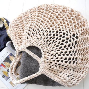 Knitting Pattern – Shopper- Shopping Bag – Beach Bag BIG NETTY – No.218E