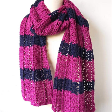 Hot Pink Modern Scarf