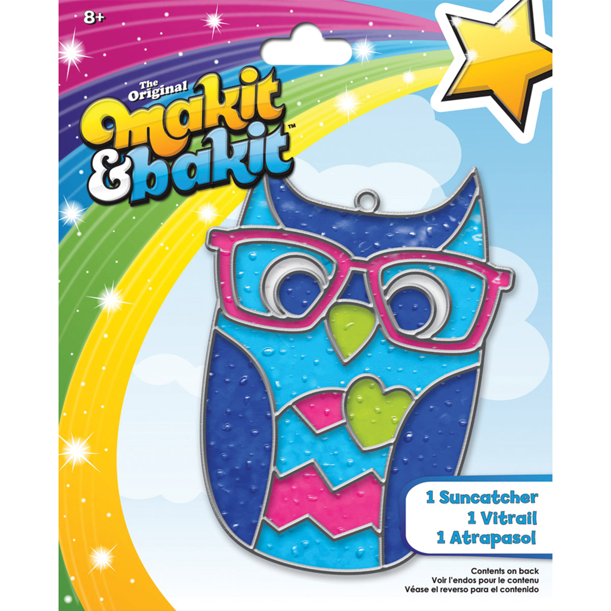 American Crafts Makit & Bakit Suncatcher Kit - Owl