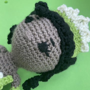 Hard-Working Princess amigurumi doll
