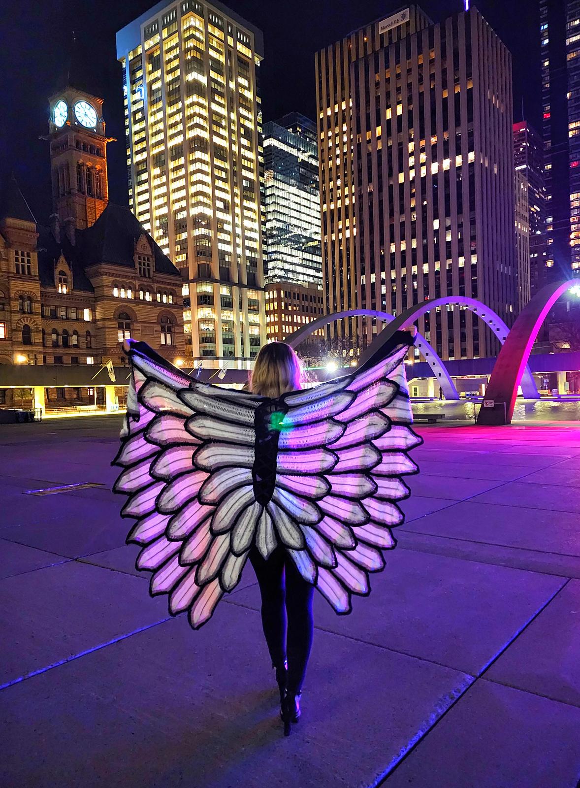 Night Angel Wings - Crochet Shawl