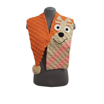 Orange Dog Scarf C2C
