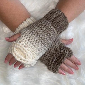 Lazy Cables Fingerless Gloves