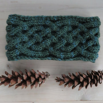 Cabled Headband with Saxon Braid
