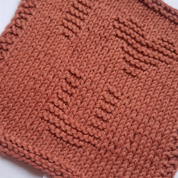 I love you knitting square