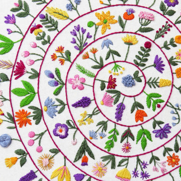 Round and Round the Garden Hand Embroidery Pattern