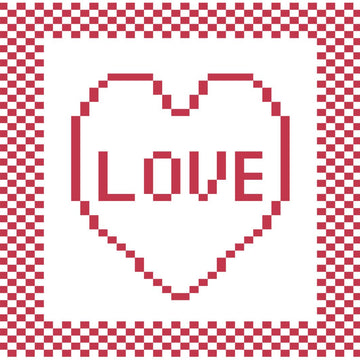 'Love' Heart Dishcloth