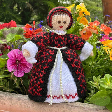 Katherine of Aragon Tudor Doll Knitting Pattern - Toy Knitting Pattern