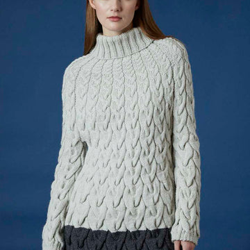 Gudrun Jumper - Knitting Pattern For Women in Debbie Bliss Cashmerino Aran