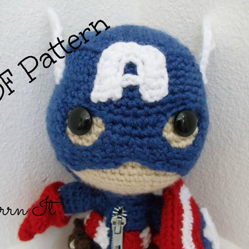 Captain America Sackboy Amigurumi