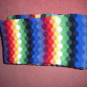 Rainbow infinity scarf