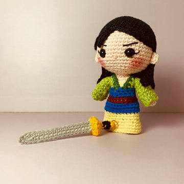 Flower Warrior Princess amigurumi