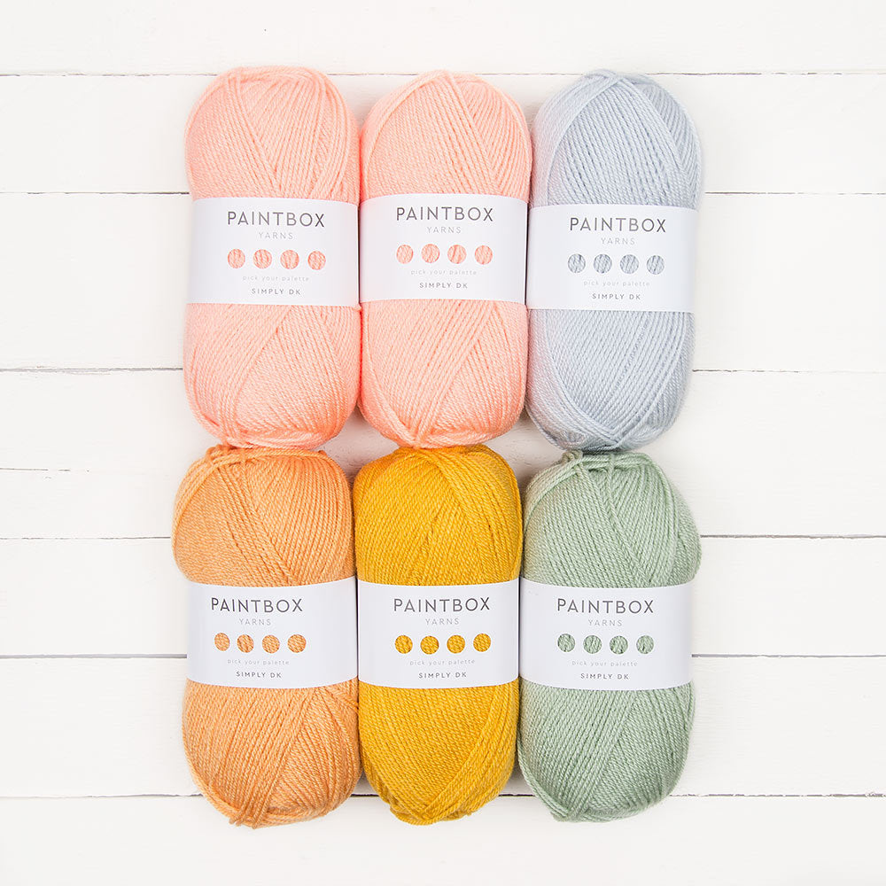 Betty's Blanket by Gabrielle Vézina - Paintbox Yarns Simply DK 6 Ball Colour Pack