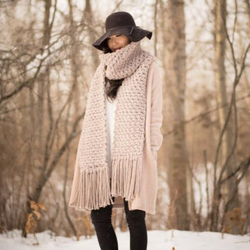 Moss Fringe Scarf WET&Q