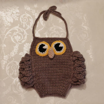 Romper Suit with Owl Detail