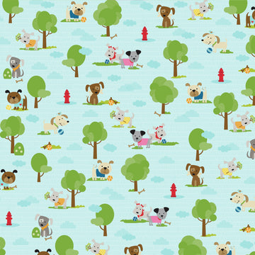 Doodlebug Bella Cooper Double-Sided Cardstock 12"X12" 25/Pkg - Dog Park