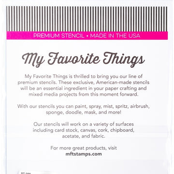 My Favorite Things Premium Stencil 6"X6" - Cloud