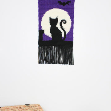Midnight Cat Wall Hanging