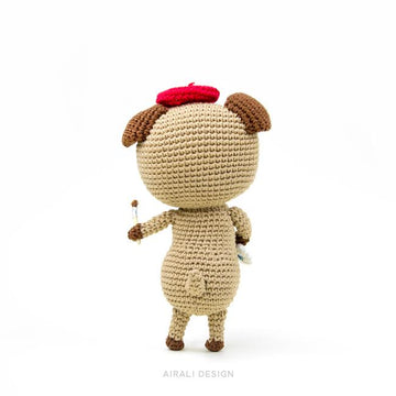 Albert the amigurumi Pug